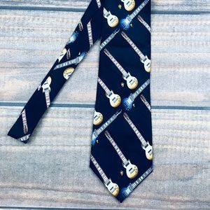 Romario Manzini Guitar Bass Musician Vintage Tie